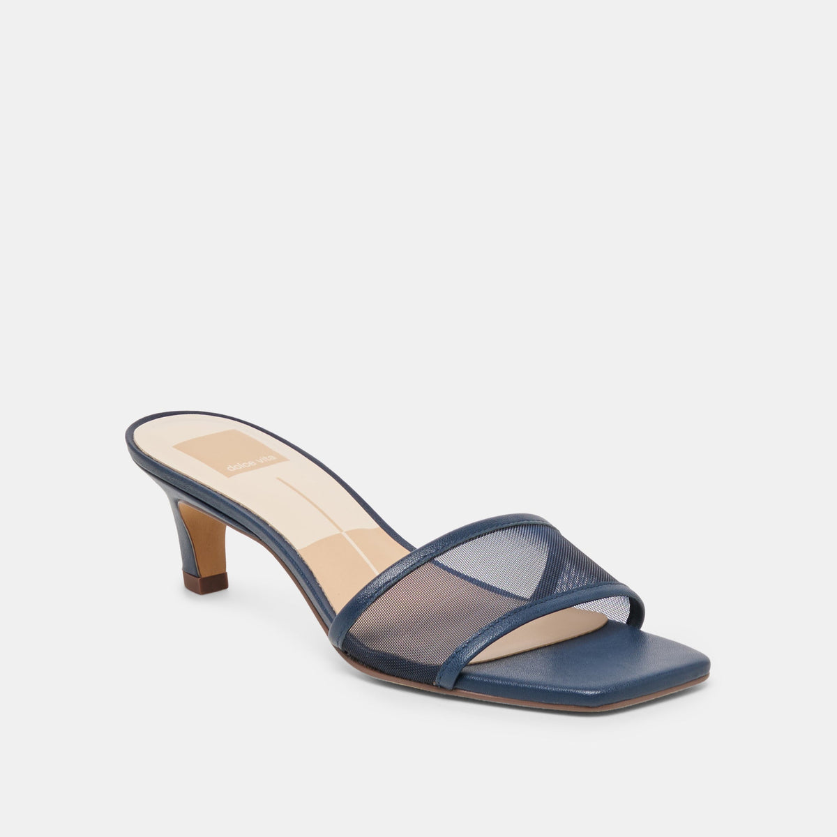 Rexa Mesh Navy Mesh Heels | Dolce Vita New