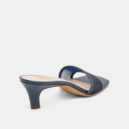 Rexa Mesh Navy Mesh Heels | Dolce Vita New