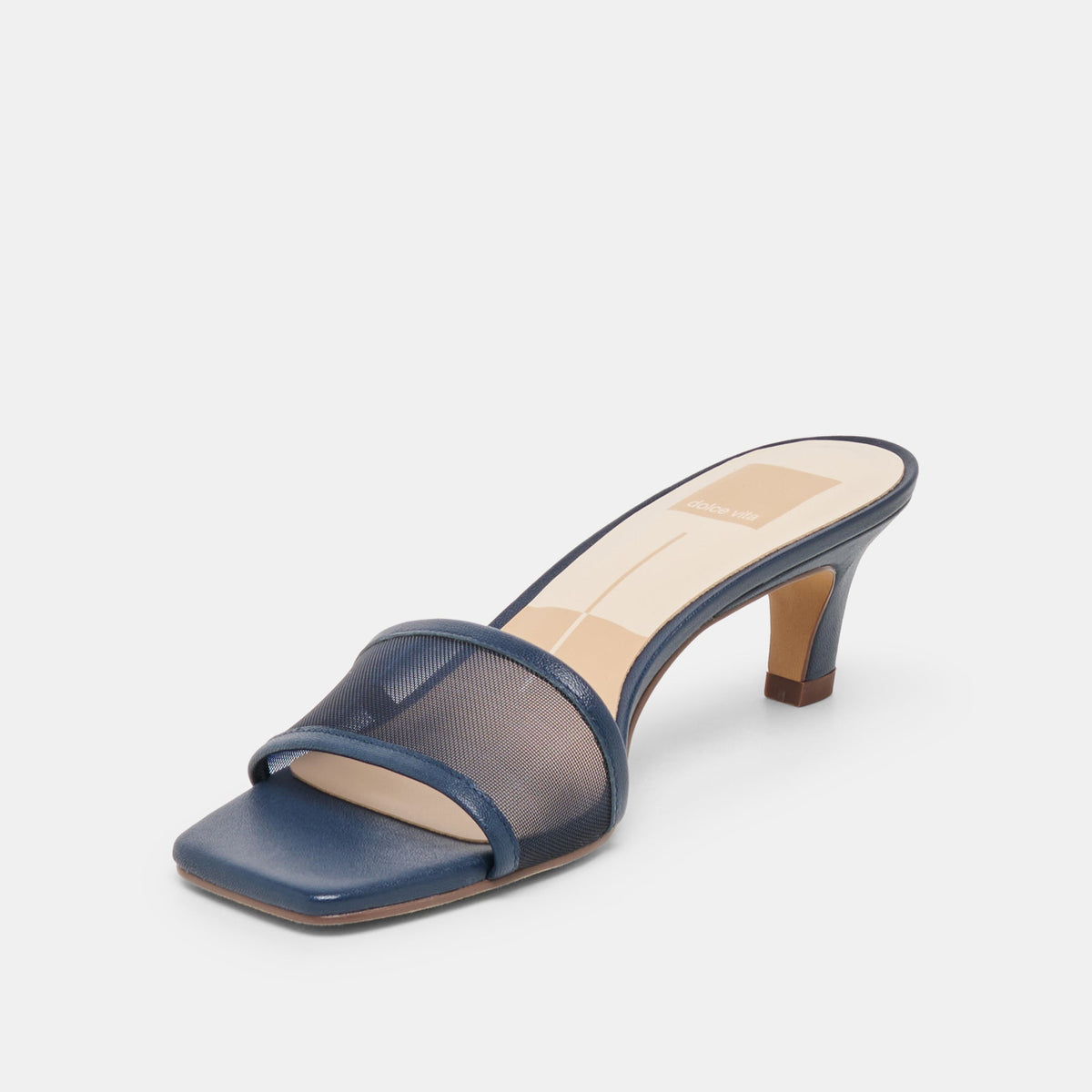 Rexa Mesh Navy Mesh Heels | Dolce Vita New