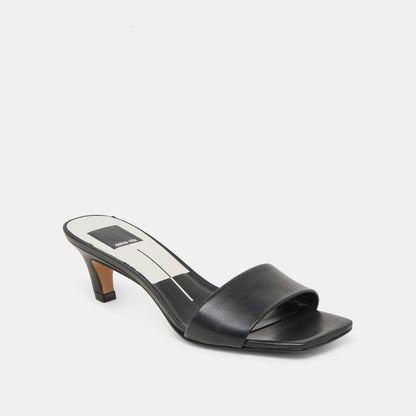 Rexa Black Leather Heels | Dolce Vita Trusted