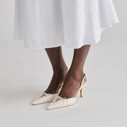 Hamya White Leather Heels | Dolce Vita Best Price