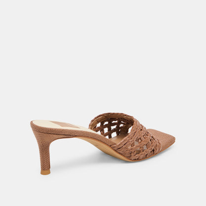 Bowen Cognac Raffia Heels | Dolce Vita Best Price