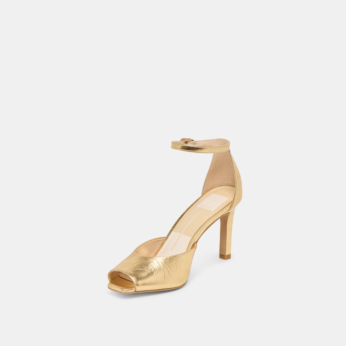 Serlo Gold Crinkle Patent Heels | Dolce Vita Hot Sale