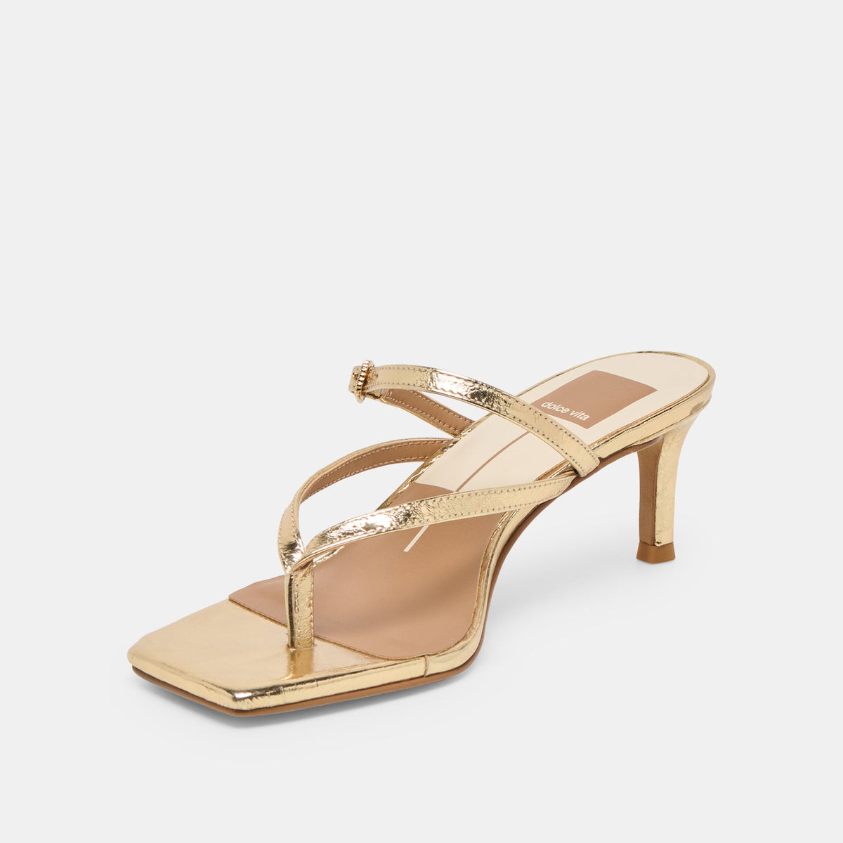 Biaga Gold Distressed Leather Heels | Dolce Vita Sale