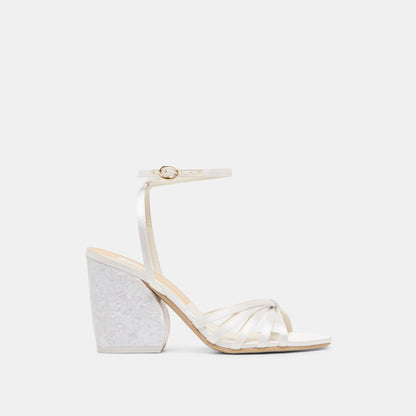Ronica True White Satin Heels | Dolce Vita Top Pick