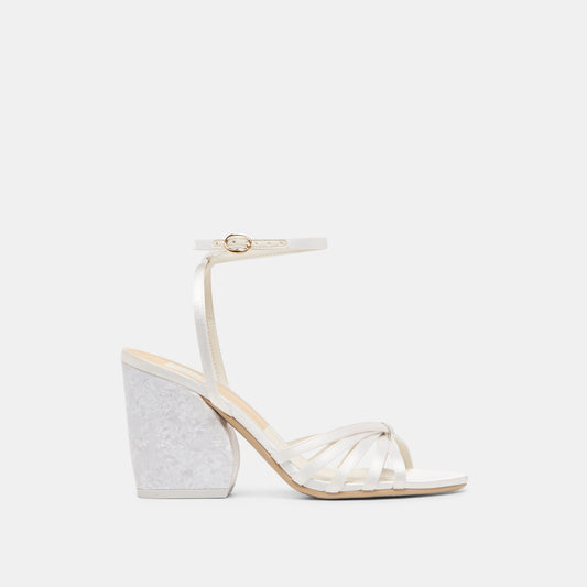 Ronica True White Satin Heels | Dolce Vita Top Pick