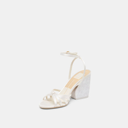 Ronica True White Satin Heels | Dolce Vita Top Pick
