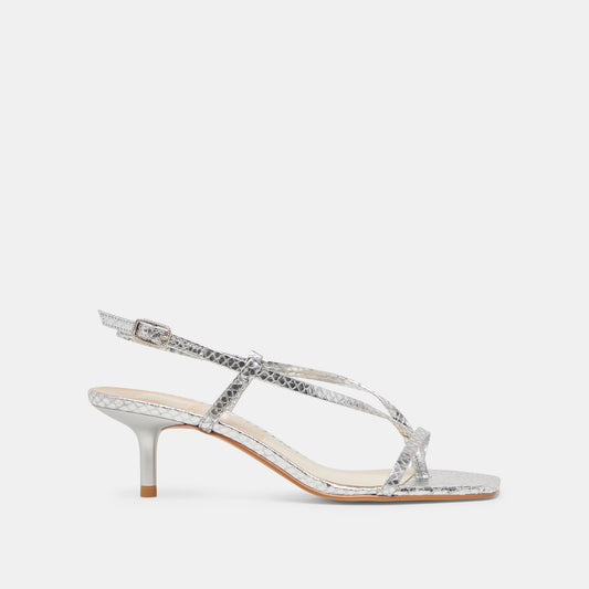 LAURY HEELS SILVER EMBOSSED LEATHER
 – Dolce Vita | Dolce Vita Hot Sale