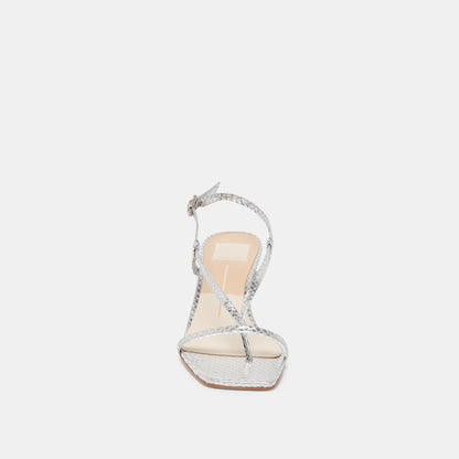 LAURY HEELS SILVER EMBOSSED LEATHER
 – Dolce Vita | Dolce Vita Hot Sale