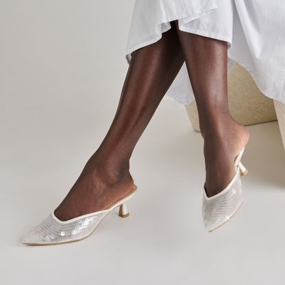 Cleo Ivory Sequin Heels | Dolce Vita Customer Favorite