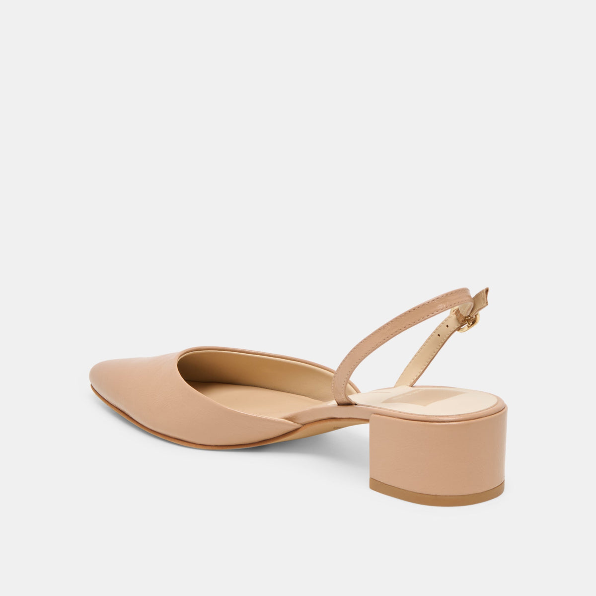 Carel Lt Tan Crinkle Patent Leather Heels | Dolce Vita Exclusive