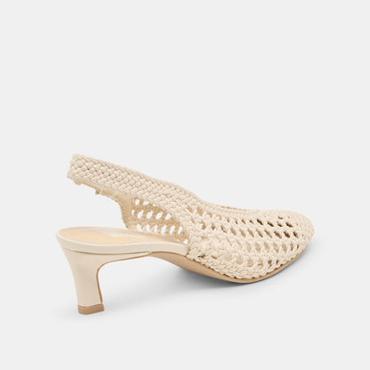 Fawne Creme Woven Stella Heels | Dolce Vita Best Price