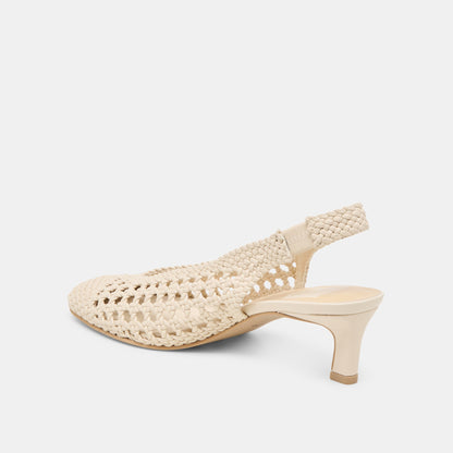 Fawne Creme Woven Stella Heels | Dolce Vita Best Price