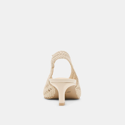 Fawne Creme Woven Stella Heels | Dolce Vita Best Price