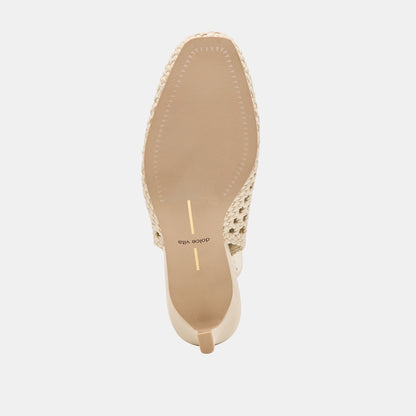 Fawne Creme Woven Stella Heels | Dolce Vita Best Price