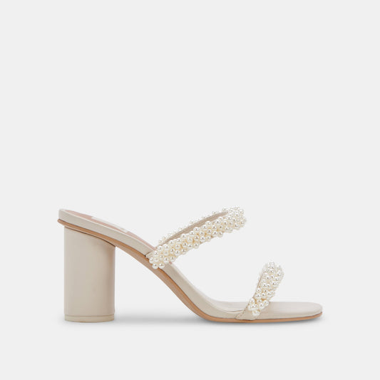 NOEL Heels Vanilla Pearls | Vanilla Pearl Bead Heels
 – Dolce Vita | Dolce Vita Discount
