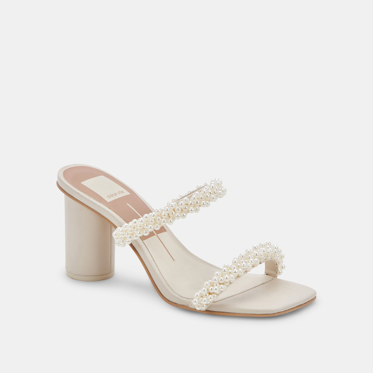 NOEL Heels Vanilla Pearls | Vanilla Pearl Bead Heels
 – Dolce Vita | Dolce Vita Discount