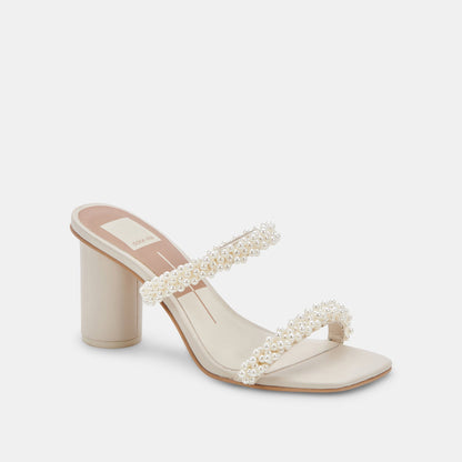 NOEL Heels Vanilla Pearls | Vanilla Pearl Bead Heels
 – Dolce Vita | Dolce Vita Discount