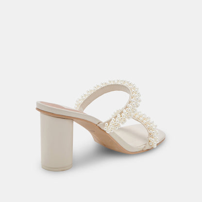 NOEL Heels Vanilla Pearls | Vanilla Pearl Bead Heels
 – Dolce Vita | Dolce Vita Discount