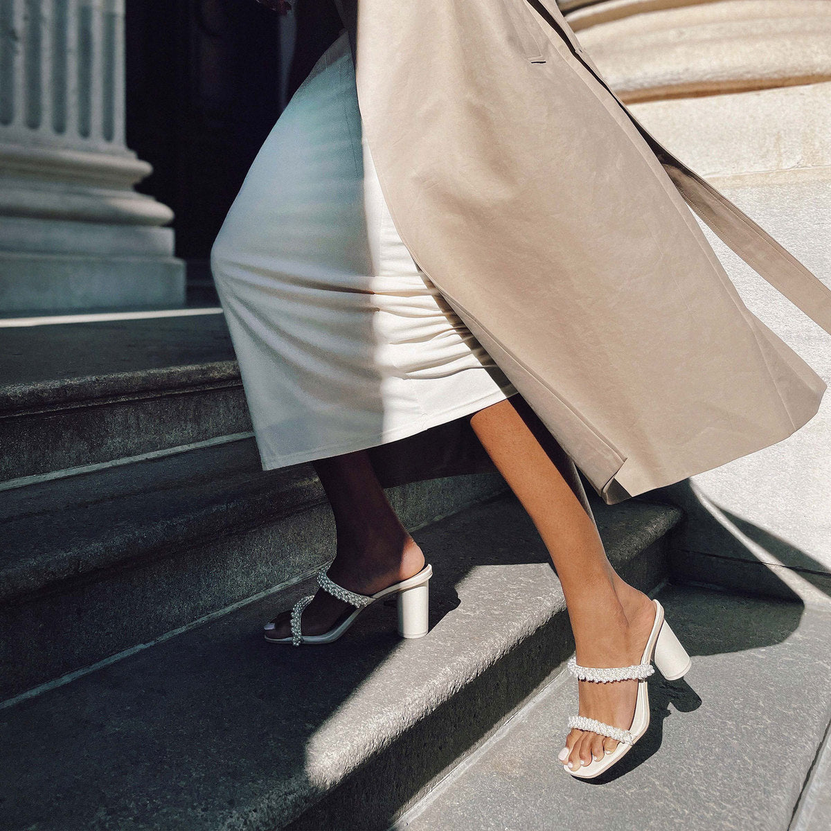 NOEL Heels Vanilla Pearls | Vanilla Pearl Bead Heels
 – Dolce Vita | Dolce Vita Discount