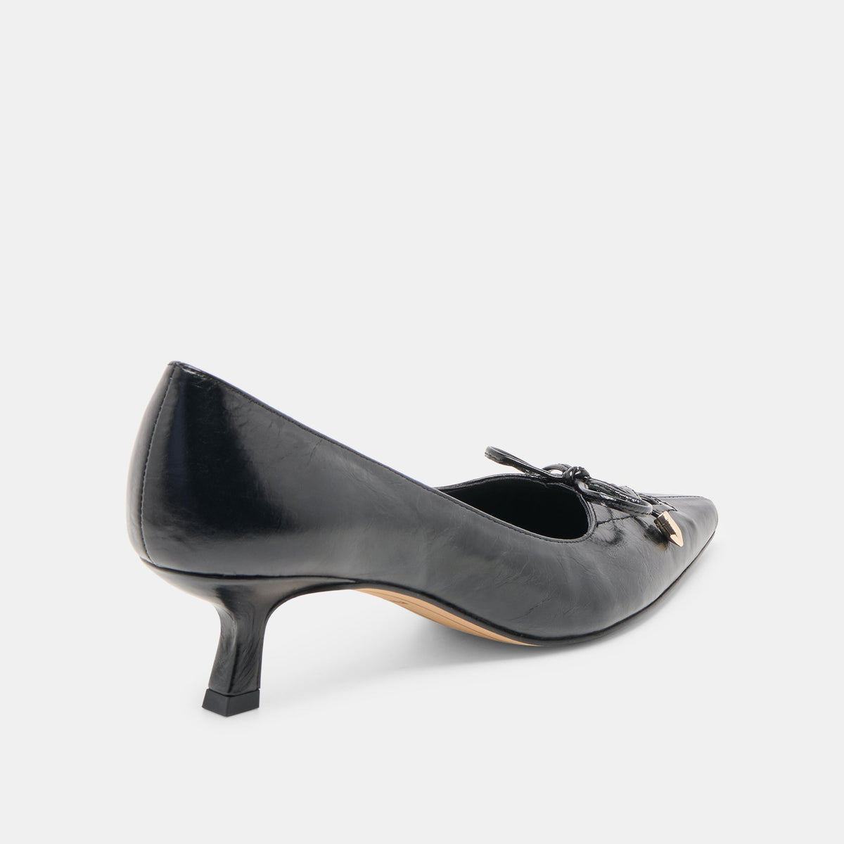 Clarie Midnight Crinkle Patent Leather Heels | Dolce Vita Exclusive