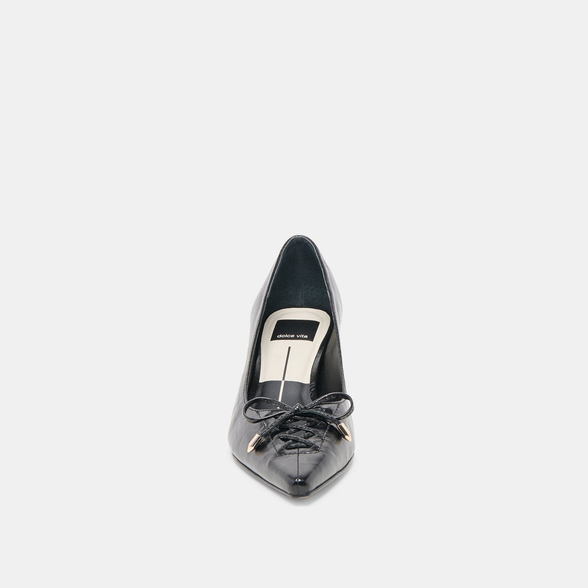 Clarie Midnight Crinkle Patent Leather Heels | Dolce Vita Exclusive