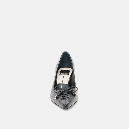 Clarie Midnight Crinkle Patent Leather Heels | Dolce Vita Exclusive