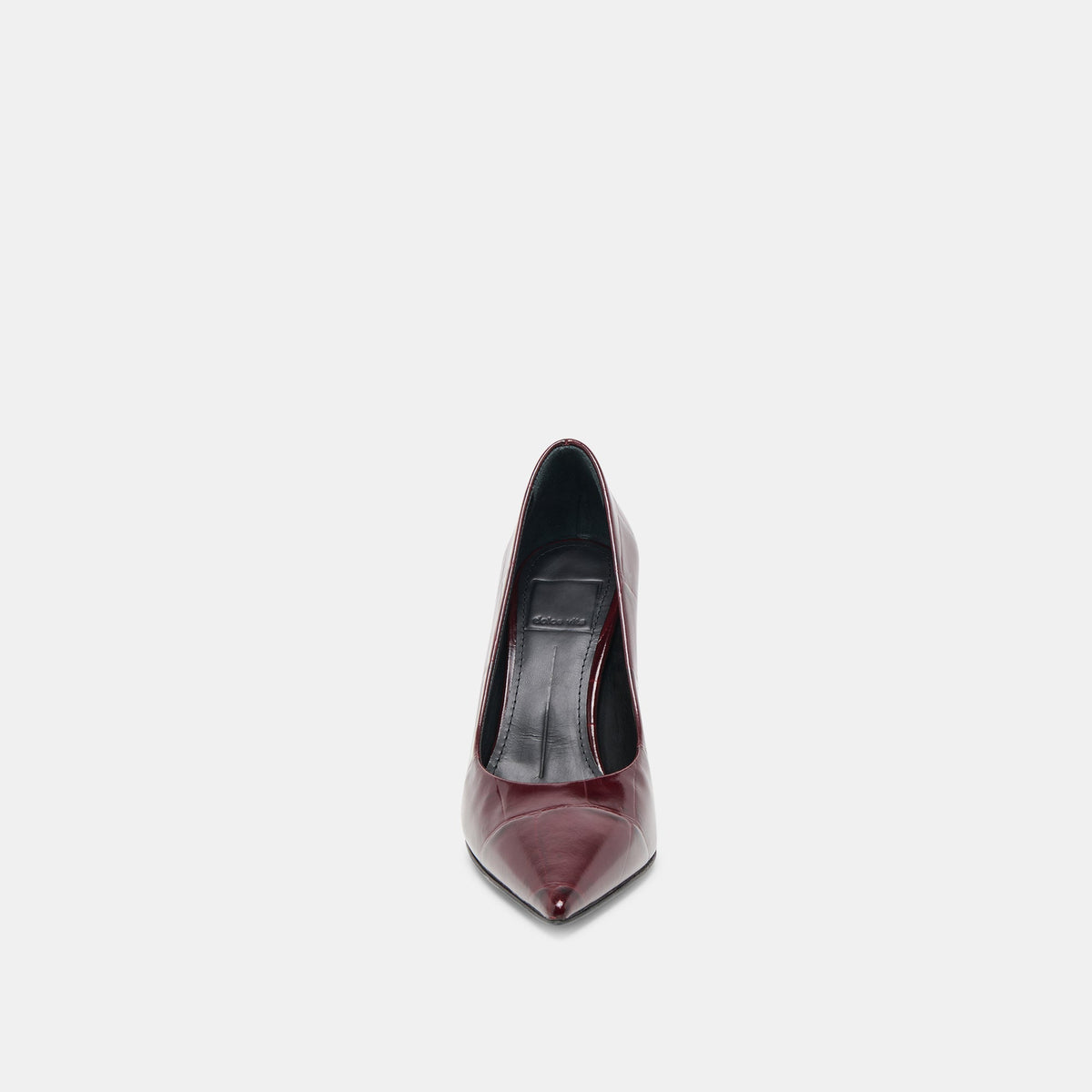 Misty Burgundy Croco Embossed Leather Heels | Dolce Vita Exclusive