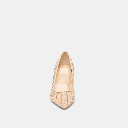Kashe Pearl Blush Lace Mesh Heels | Dolce Vita Customer Favorite