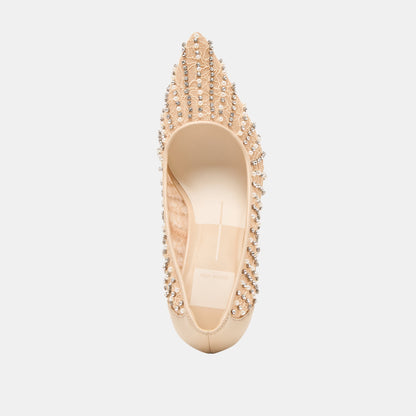 Kashe Pearl Blush Lace Mesh Heels | Dolce Vita Customer Favorite