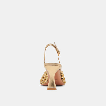GLORIA HEELS GOLD WOVEN
 – Dolce Vita | Dolce Vita Recommended