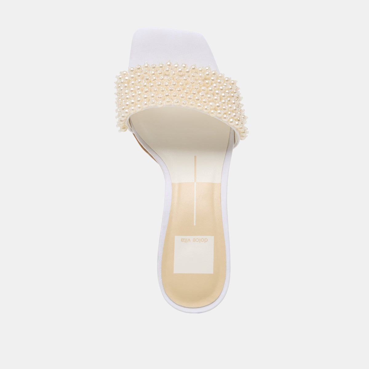 Rexa Pearl Off White Satin Heels | Dolce Vita Value