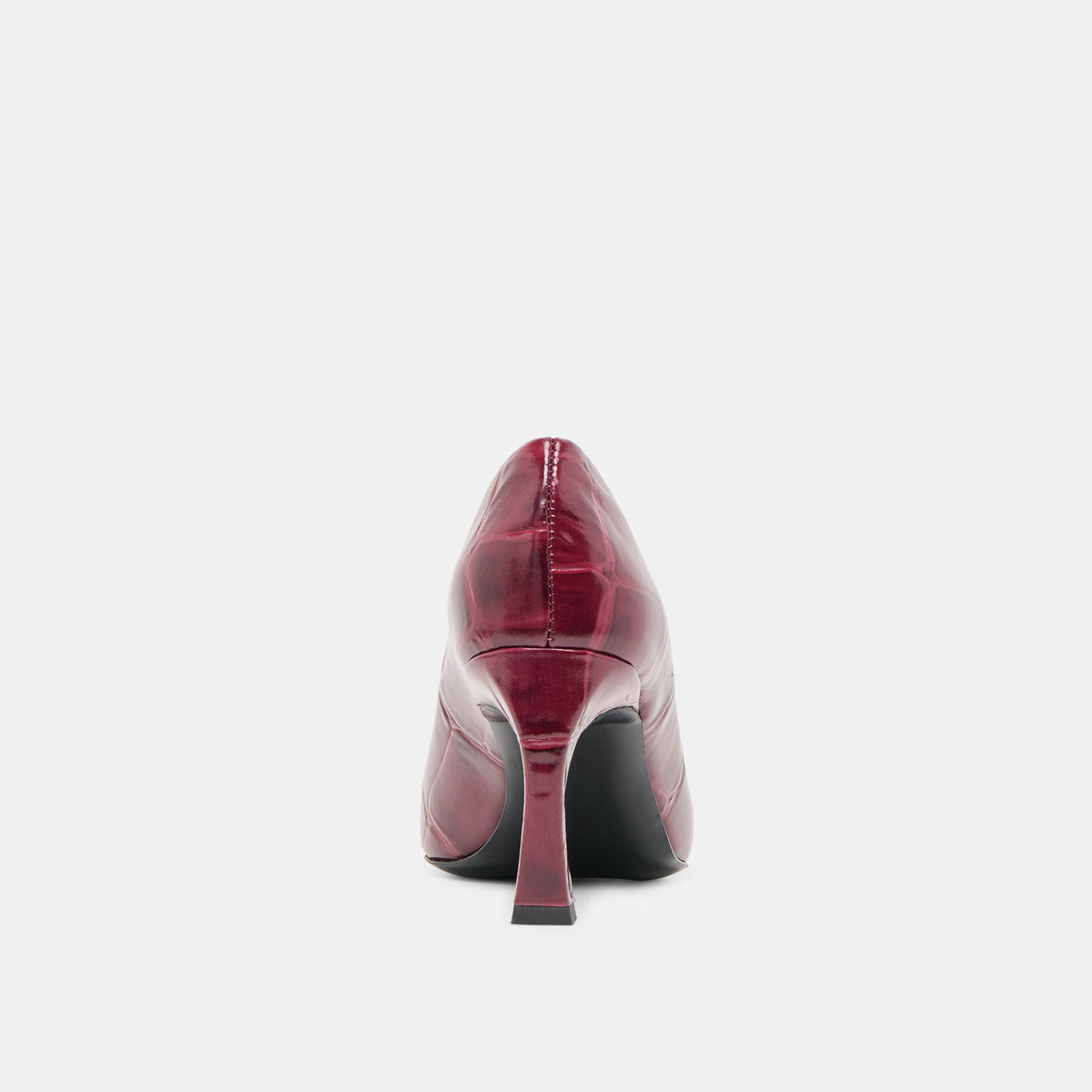 Midge Burgundy Croco Embossed Leather Heels | Dolce Vita Best Seller