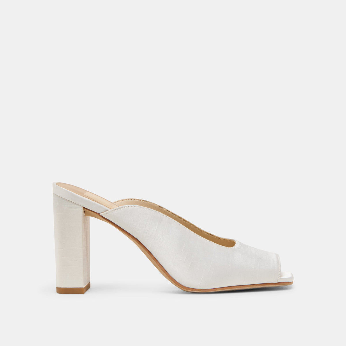 Sabela Off White Satin Heels | Dolce Vita Top Pick