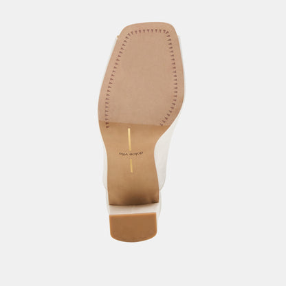 Sabela Off White Satin Heels | Dolce Vita Top Pick