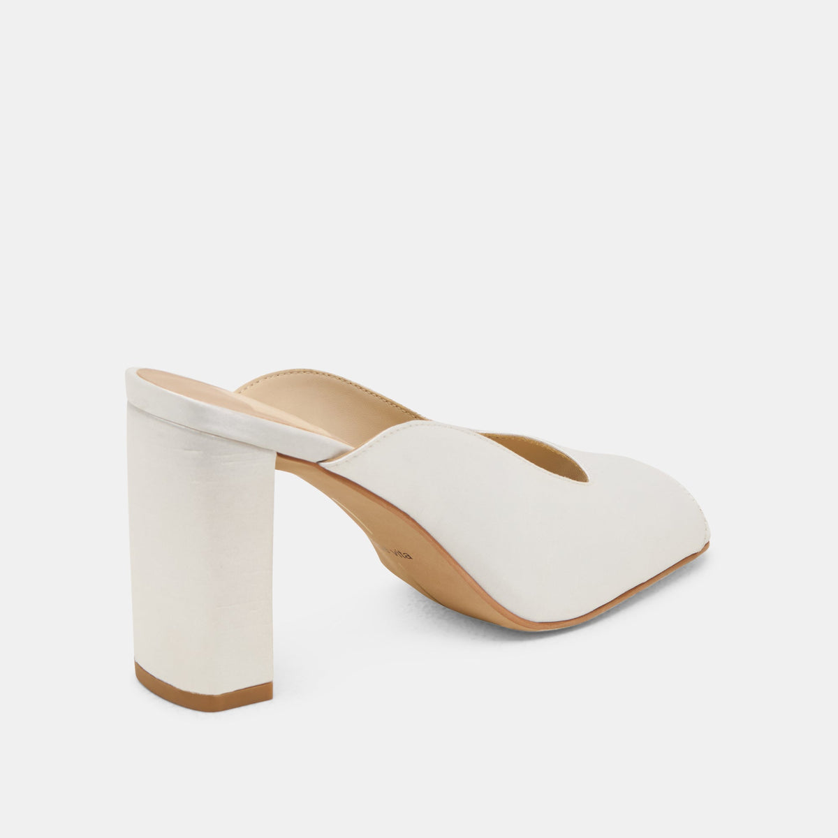 Sabela Off White Satin Heels | Dolce Vita Top Pick