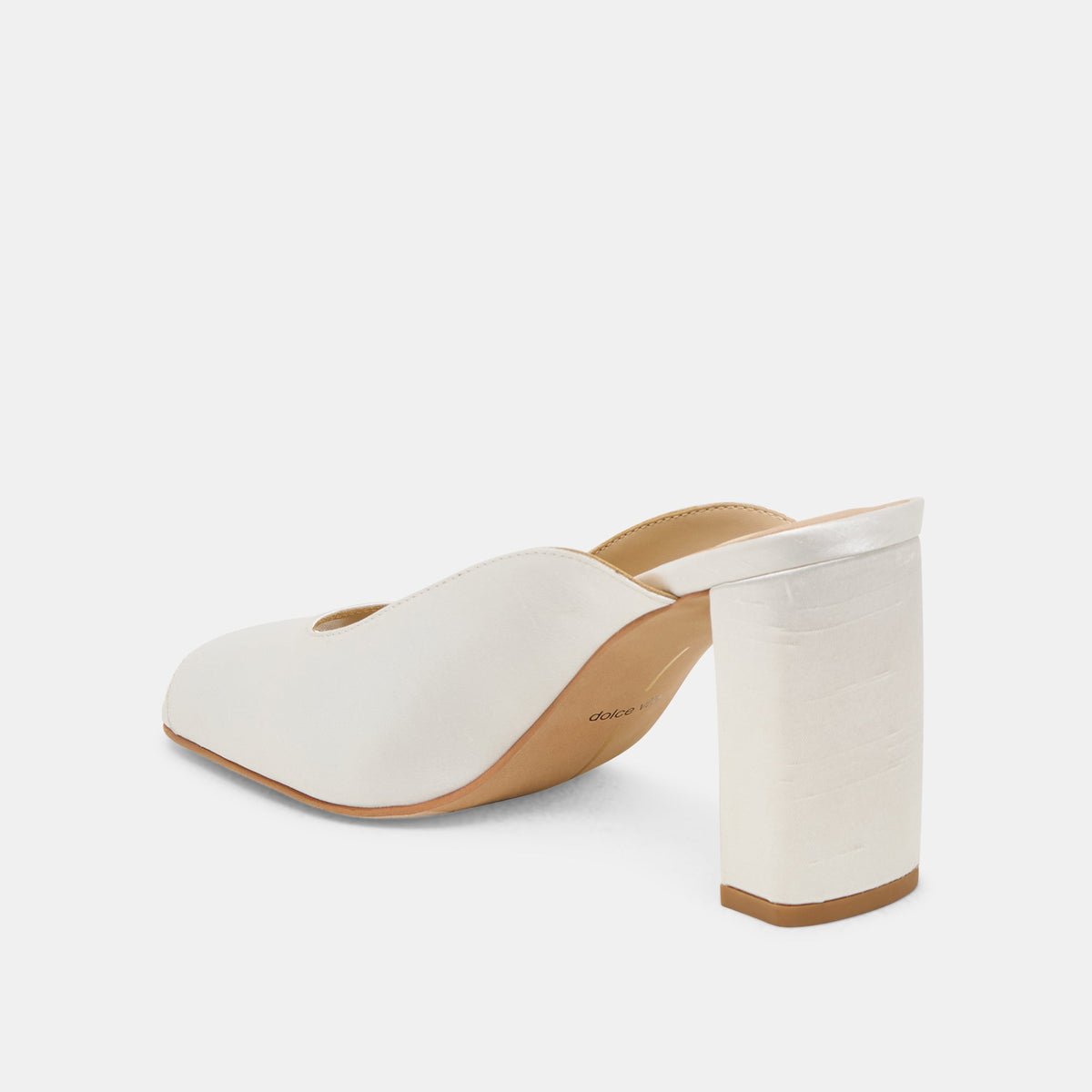 Sabela Off White Satin Heels | Dolce Vita Top Pick