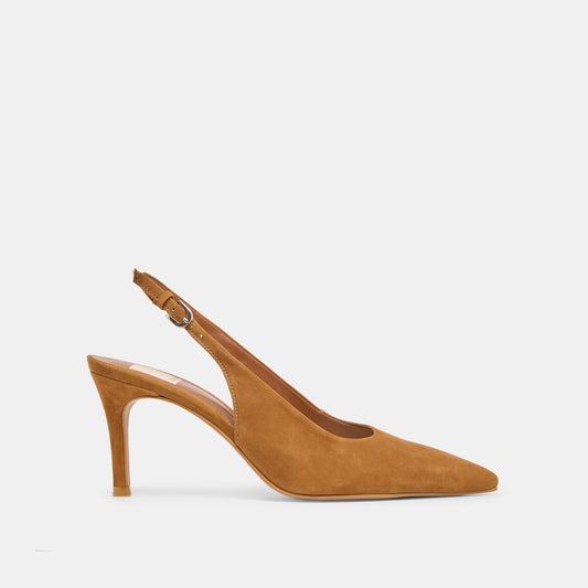 Elasi Brown Nubuck Heels | Dolce Vita Deals