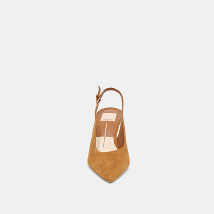 Elasi Brown Nubuck Heels | Dolce Vita Deals