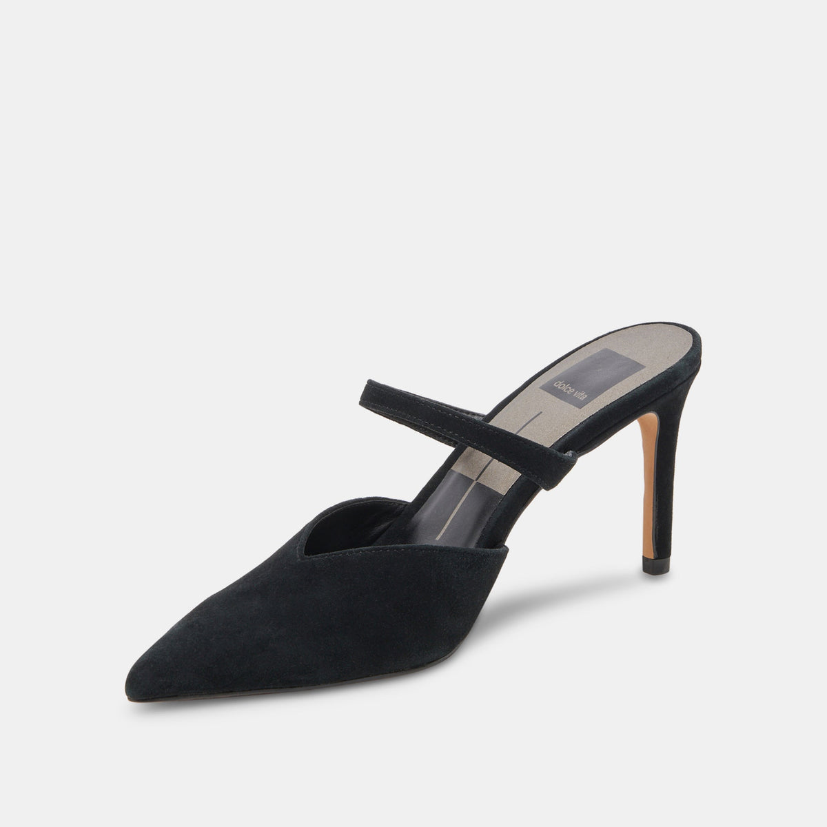 KANIKA WIDE HEELS ONYX SUEDE
 – Dolce Vita | Dolce Vita Trusted