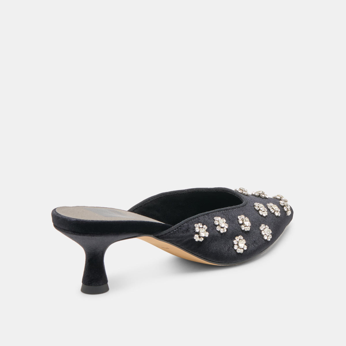 Clara Nero Velvet Heels | Dolce Vita New