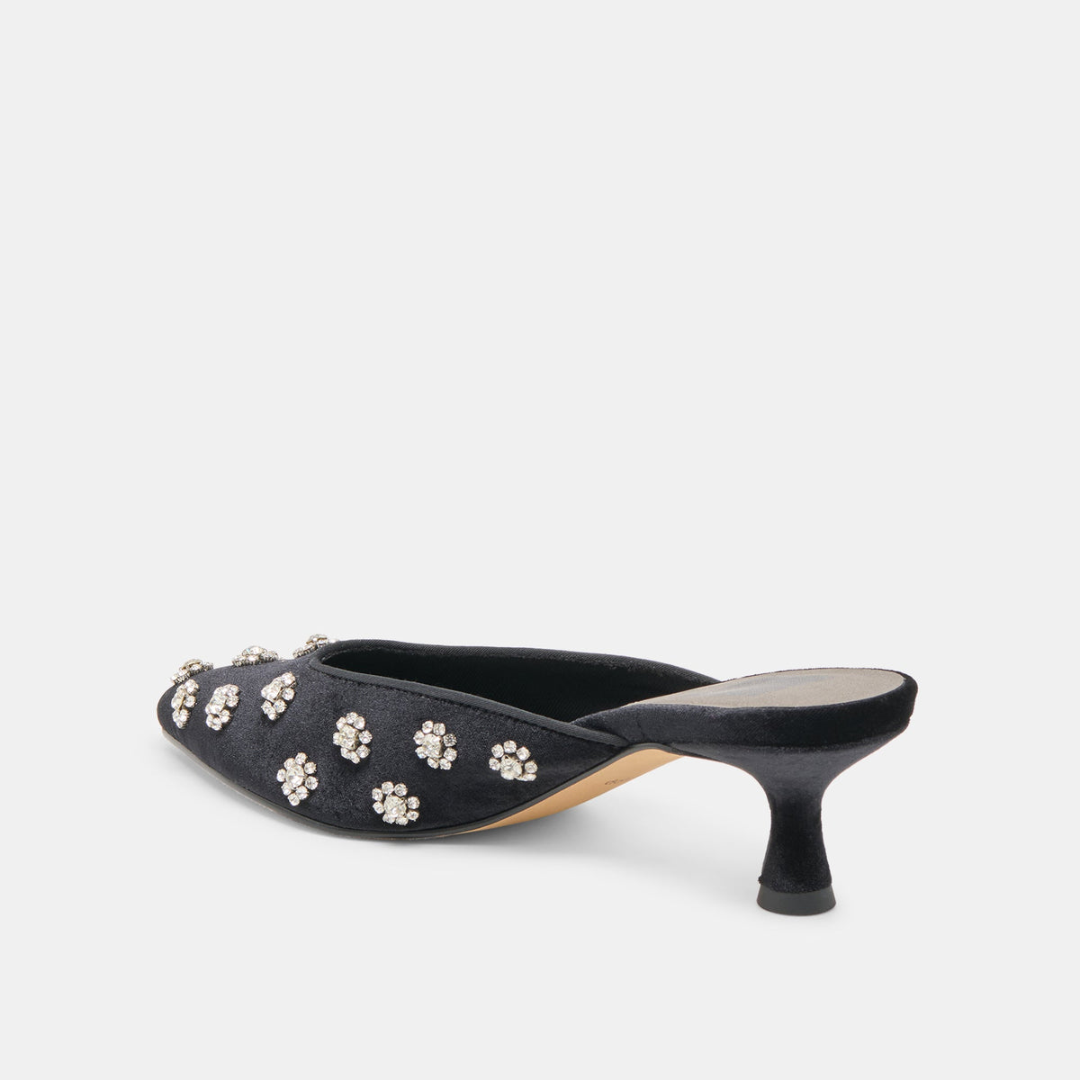 Clara Nero Velvet Heels | Dolce Vita New