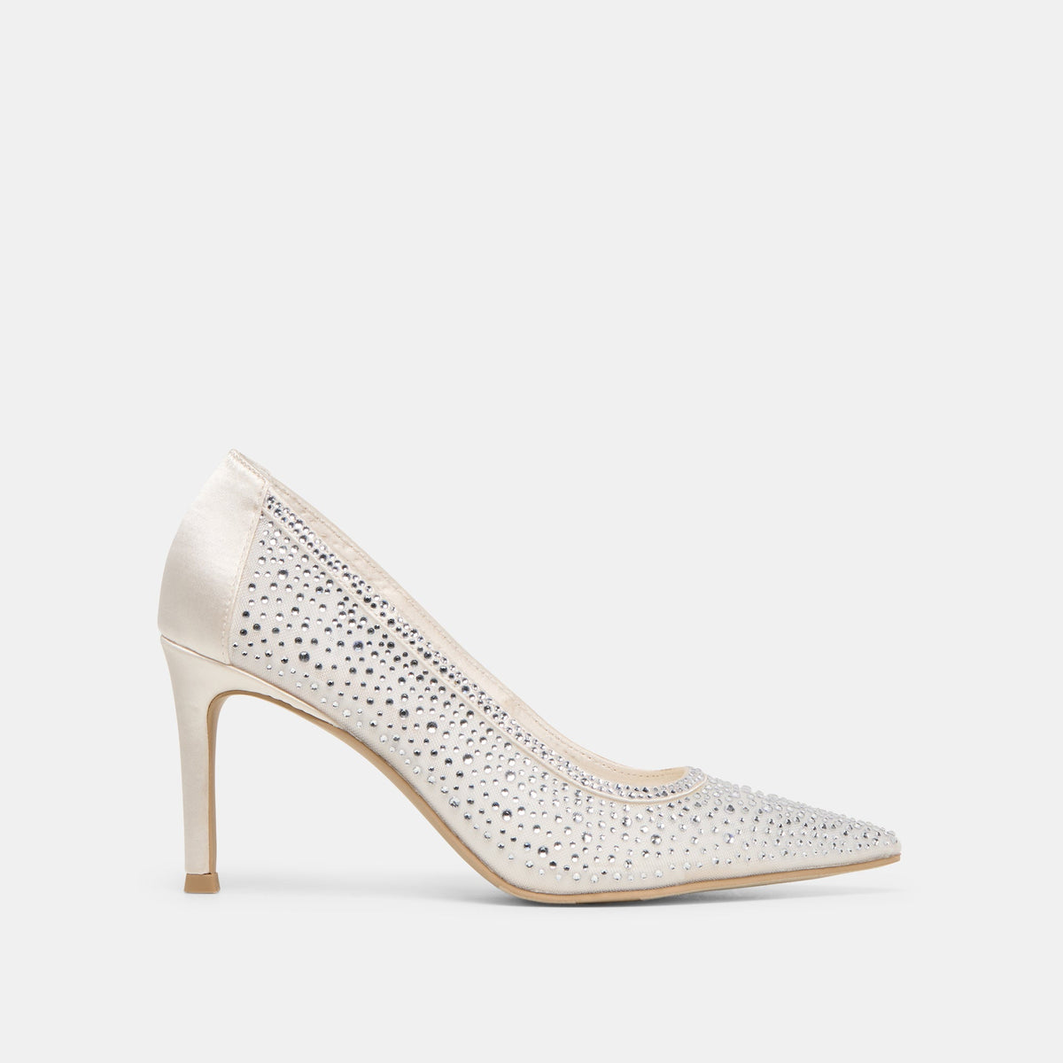 Kashe Crystal White Mesh Heels | Dolce Vita Quality