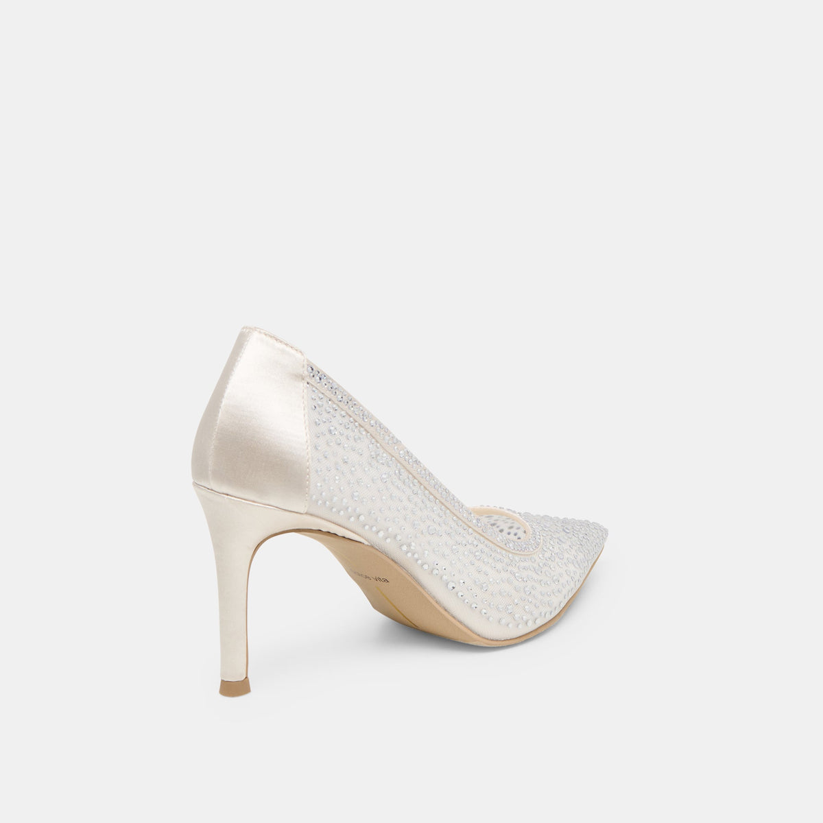 Kashe Crystal White Mesh Heels | Dolce Vita Quality