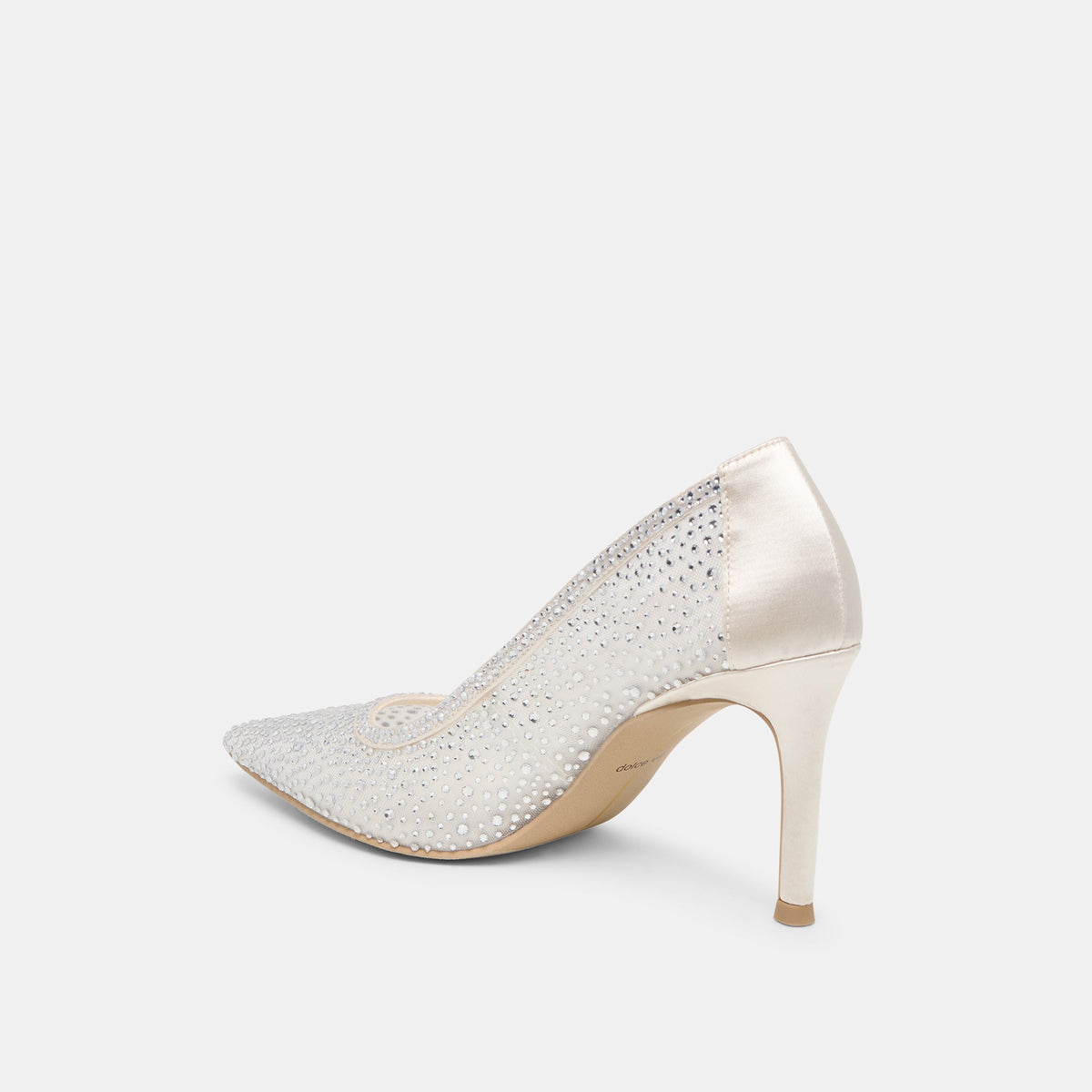 Kashe Crystal White Mesh Heels | Dolce Vita Quality