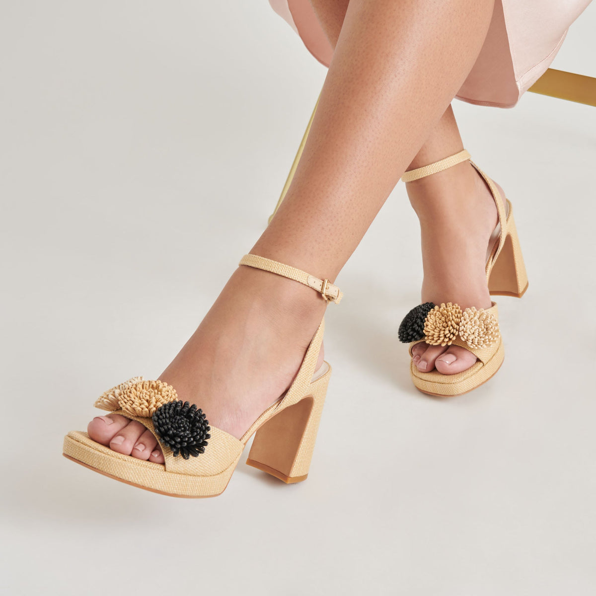 OLIVEA HEELS BLACK NATURAL RAFFIA
 – Dolce Vita | Dolce Vita Trending