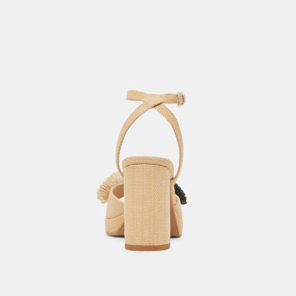 OLIVEA HEELS BLACK NATURAL RAFFIA
 – Dolce Vita | Dolce Vita Trending