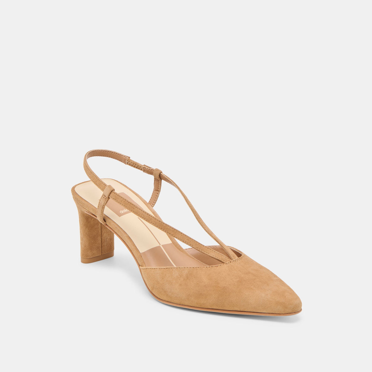 Ginay Lt Brown Suede Heels | Dolce Vita Trusted