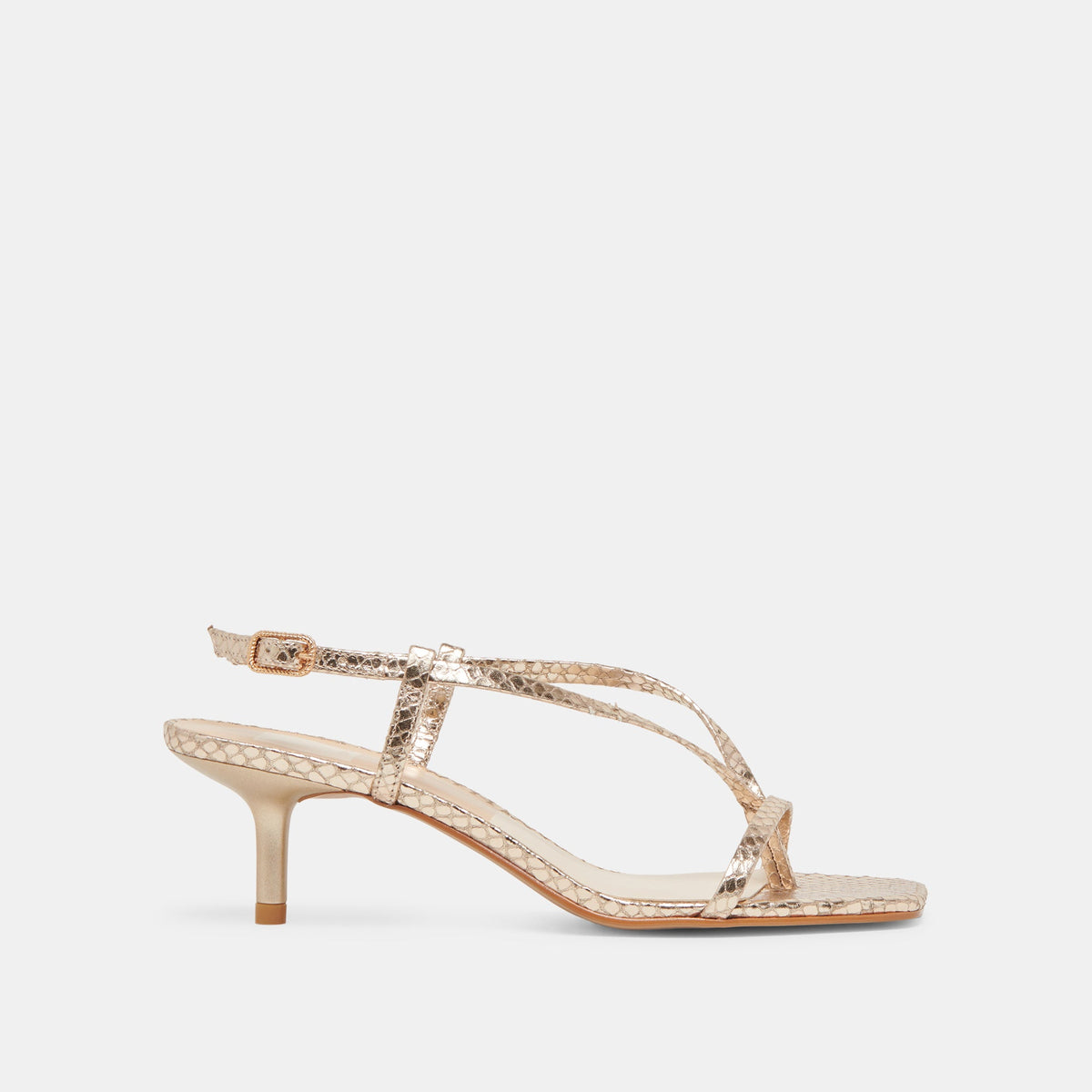 LAURY HEELS CHAMPAGNE EMBOSSED LEATHER
 – Dolce Vita | Dolce Vita Recommended