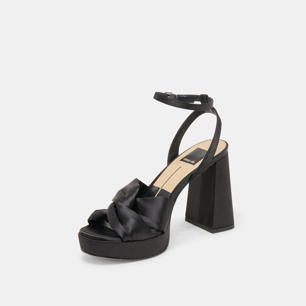 PARLO HEELS ONYX SATIN
 – Dolce Vita | Dolce Vita Everyday